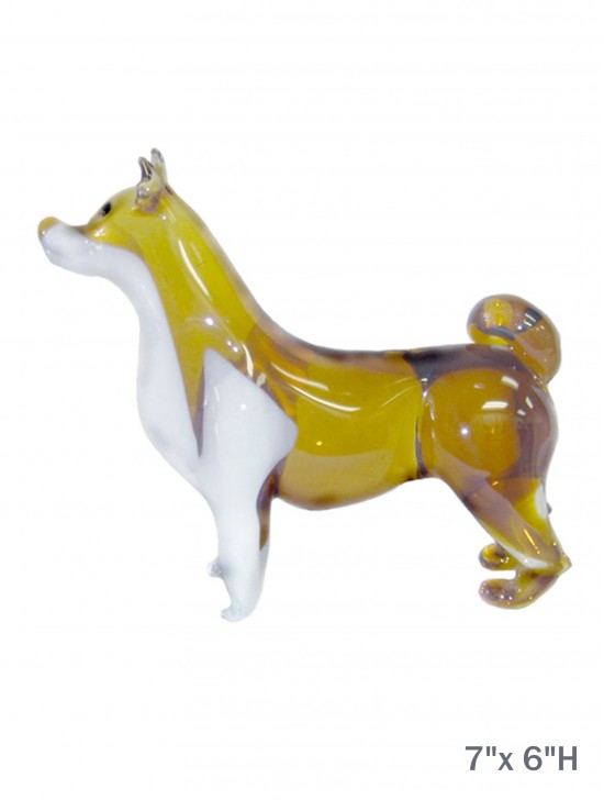 Glass Dog Boston Terrier